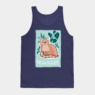 Russet the chonky orange cat Tank Top